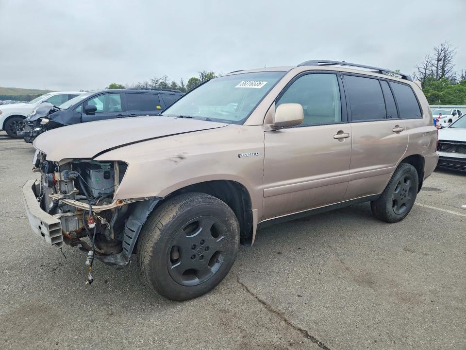 2005 Toyota Highlander VIN JTEEP21A950127014 COPART salvage auction — FRONT END, Ny - Mv-907A Salvage Certificate, sold $1,350 on 2026-07-20 (photo 1)