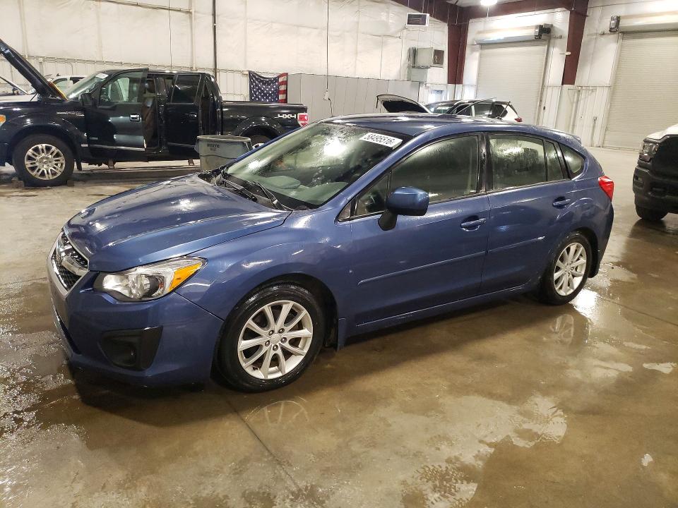 2013 Subaru Impreza VIN JF1GPAC61DH210765 COPART salvage auction — HAIL, MN - CERT OF TITLE-PRIOR SALVAGE, sold $100 on 2026-07-27 (photo 1)