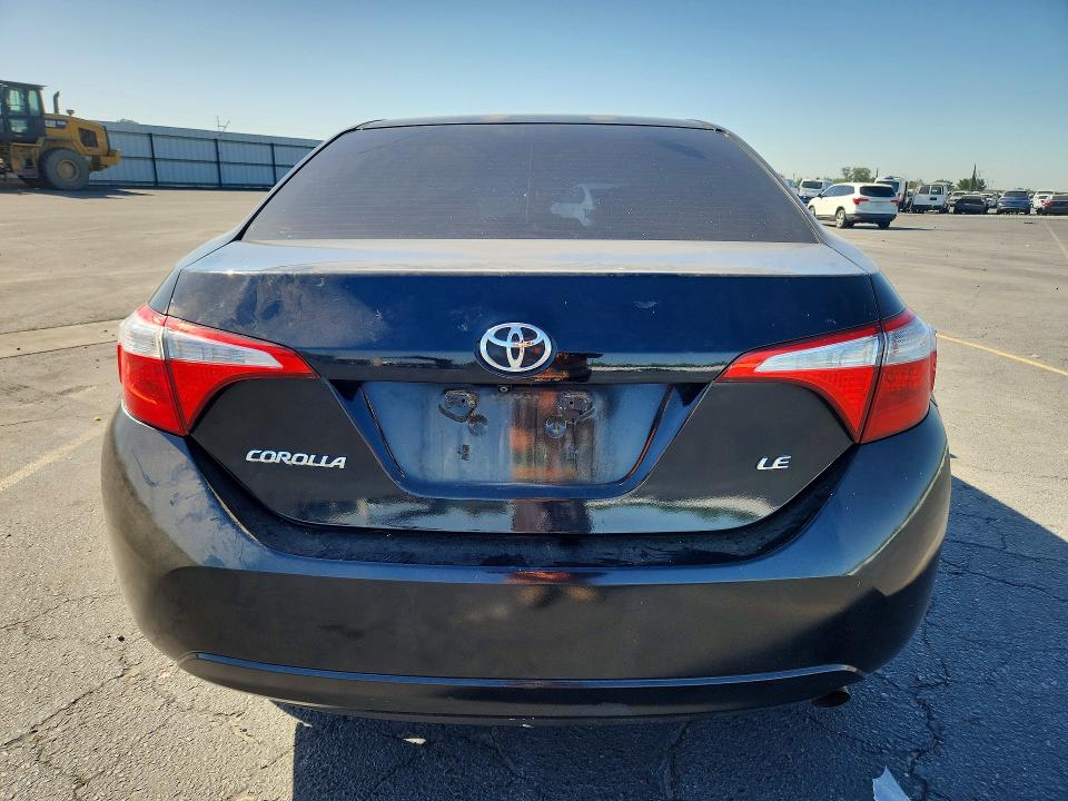 2016 Toyota Corolla VIN 5YFBURHE4GP459016 COPART salvage auction — FRONT END, Ca - Salvage Certificate, sold $925 on 2026-07-09 (photo 6)