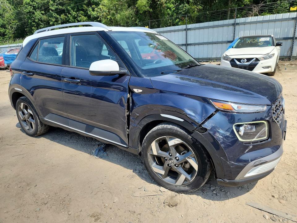 2022 Hyundai Venue VIN KMHRC8A37NU209415 COPART salvage auction — FRONT END, VA - CERT OF TITLE - SALVAGE, sold $575 on 2026-07-21 (photo 4)