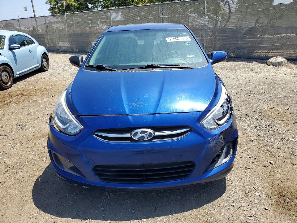 2016 Hyundai Accent VIN KMHCT4AE2GU152902 COPART salvage auction — FRONT END, Salvage Title, sold $1,150 on 2026-07-16 (photo 5)