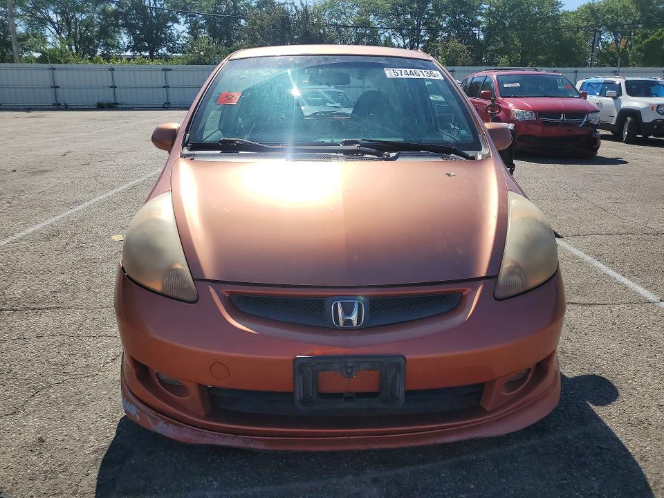 2008 Honda Fit VIN JHMGD38668S004503 COPART salvage auction — REAR END, Oh - Cert Of Title-Salvage, sold $250 on 2026-07-06 (photo 5)