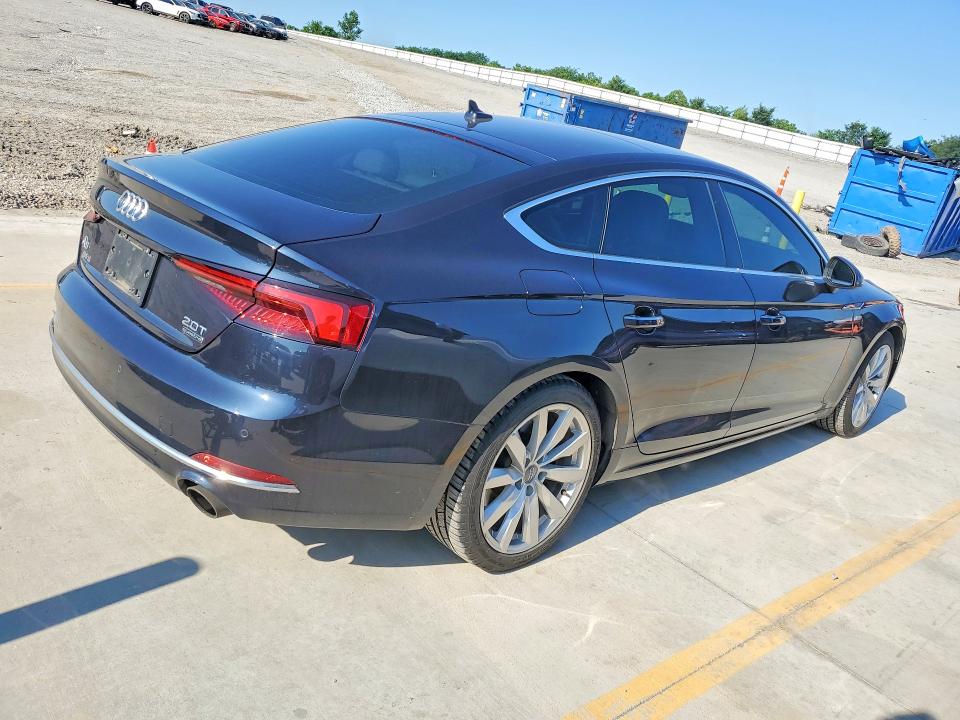2018 Audi A5 VIN WAUBNCF55JA129763 COPART salvage auction — FRONT END, Ky - Cert Of Title-Salvage, sold $10,800 on 2026-07-23 (photo 3)
