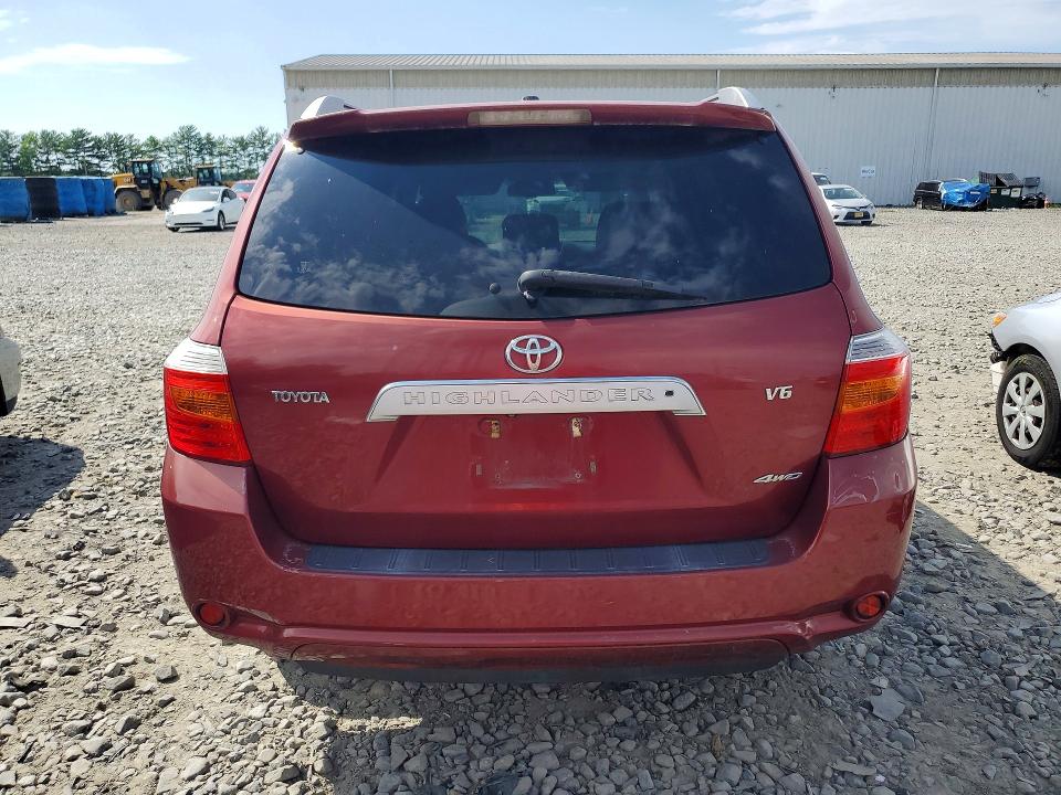 2009 Toyota Highlander VIN JTEES42A992113830 COPART salvage auction — MECHANICAL, Nj - Certificate Of Title, sold $2,150 on 2026-07-20 (photo 6)