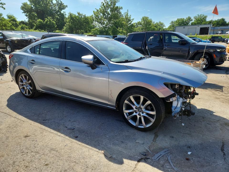 2014 Mazda 6 VIN JM1GJ1W55E1104120 COPART salvage auction — FRONT END, MO - SALVAGE CERTIFICATE OF TITLE, sold $400 on 2026-07-14 (photo 4)