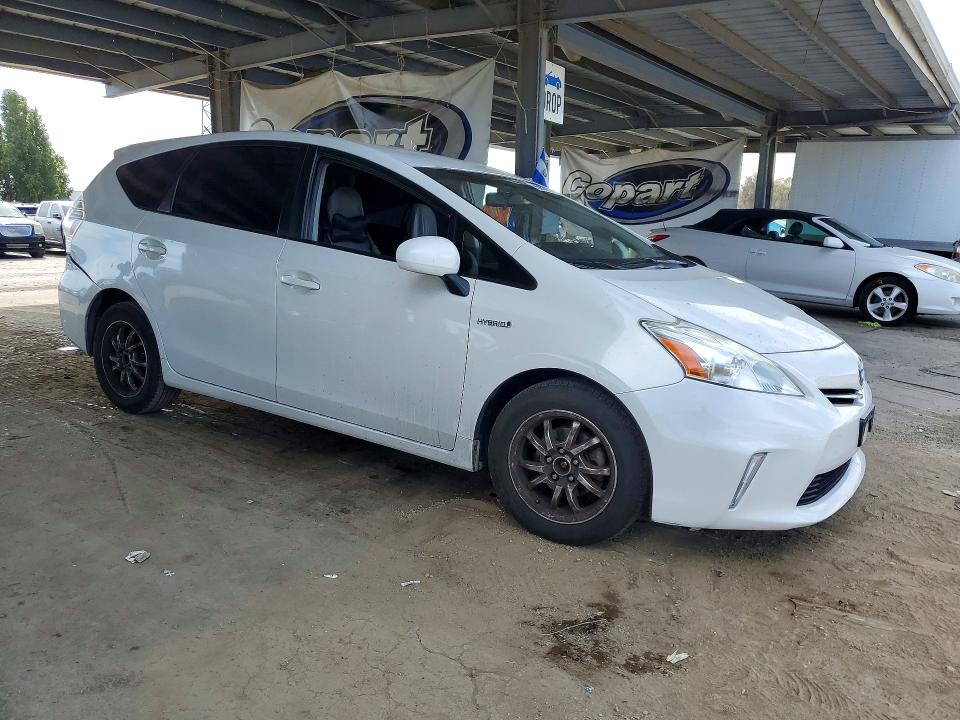 2014 Toyota Prius v VIN JTDZN3EU6EJ006098 COPART salvage auction — REAR END, CA - SALVAGE CERTIFICATE, sold $725 on 2026-07-23 (photo 4)