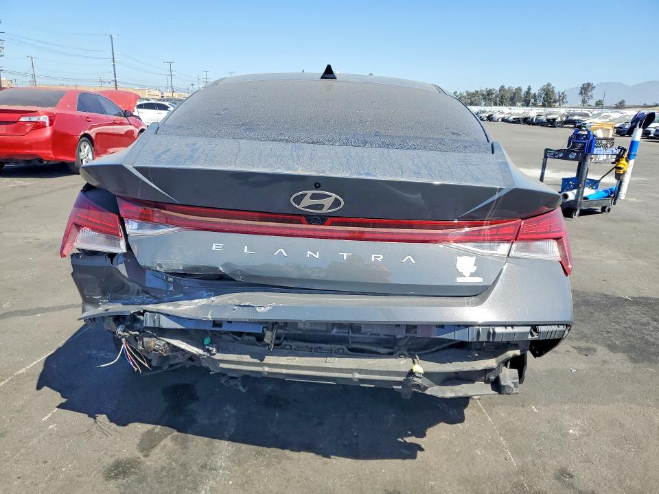 2024 Hyundai Elantra VIN KMHLN4DJ4RU105988 COPART salvage auction — REAR END, Ca - Salvage Certificate, sold $6,600 on 2026-07-20 (photo 6)