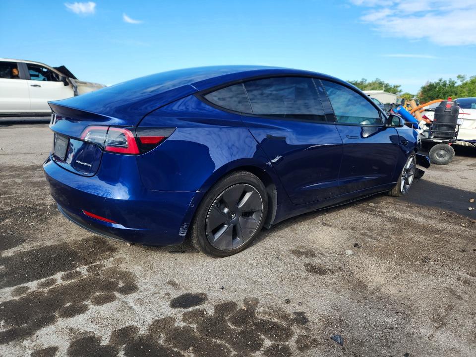 2022 Tesla VIN 5YJ3E1EB4NF274762 COPART salvage auction — FRONT END, Fl - Cert Of Title Slvg Rebuildable, sold $7,300 on 2026-07-13 (photo 3)