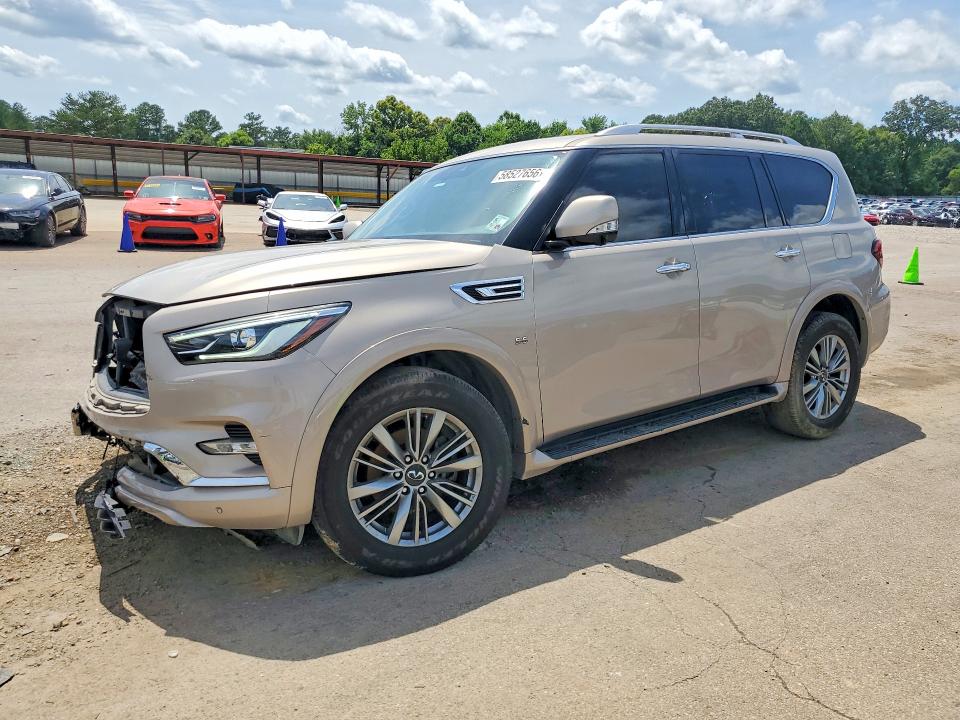 2018 Infiniti VIN JN8AZ2NFXJ9663175 COPART salvage auction — FRONT END, La - Certificate Of Title, sold $6,100 on 2026-07-31 (photo 1)