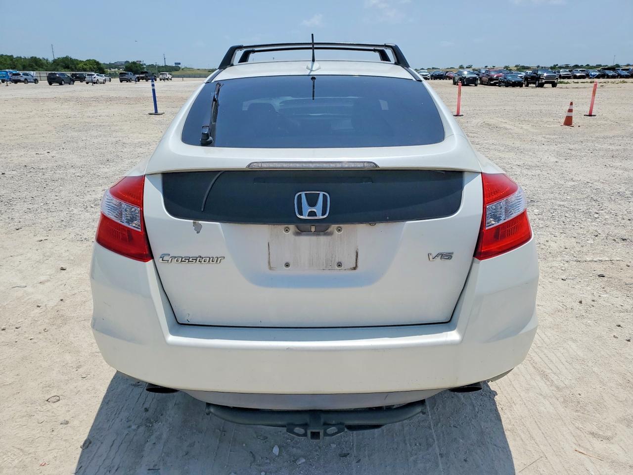 2012 Honda Crosstour VIN 5J6TF1H52CL000662 COPART salvage auction — Front End, TX - SALVAGE VEHICLE TITLE (P), sold $875 on 2026-07-09 (photo 6)