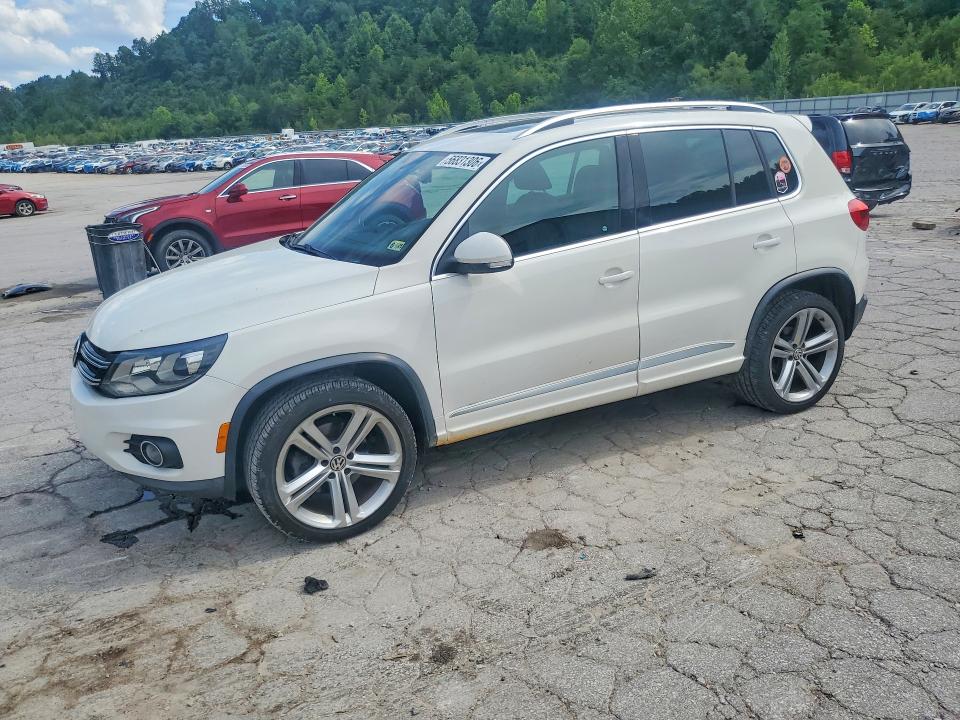 2014 Volkswagen Tiguan VIN WVGBV3AX5EW026066 COPART salvage auction — WATER/FLOOD, VA - CERT OF TITLE-SALVAGE WATER, sold $1,350 on 2026-07-23 (photo 1)