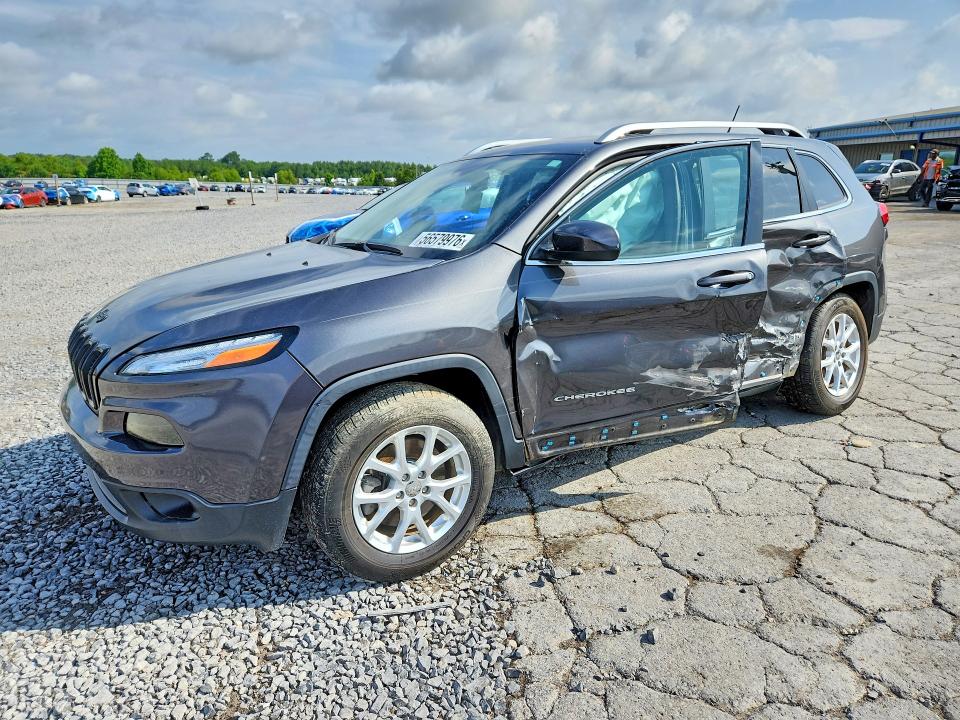 2015 Jeep Cherokee VIN 1C4PJLCB8FW689835 COPART salvage auction — SIDE, Tn - Salvage Certificate, sold $1,200 on 2026-07-09 (photo 1)