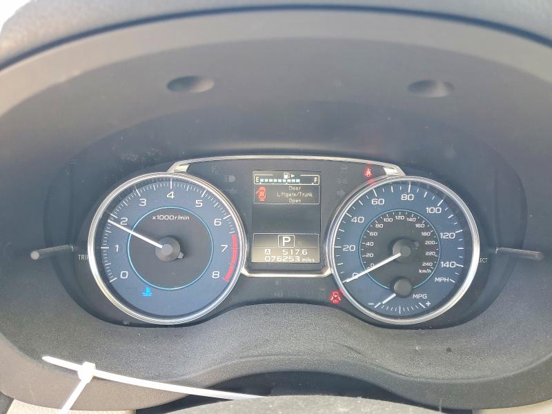 2016 Subaru Impreza VIN JF1GPAU66GH305230 COPART salvage auction — FRONT END, Ca - Salvage Certificate, sold $2,850 on 2026-07-14 (photo 9)