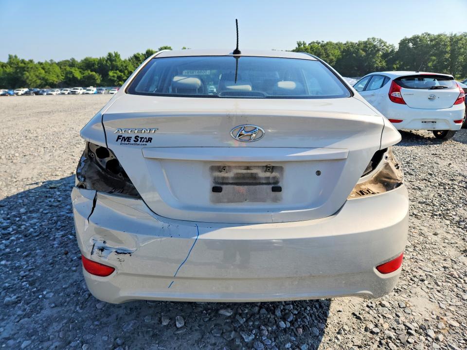 2015 Hyundai Accent VIN KMHCT4AE3FU809835 COPART salvage auction — FRONT END, Ga - Cert Of Title-Salvage, sold $475 on 2026-07-02 (photo 6)