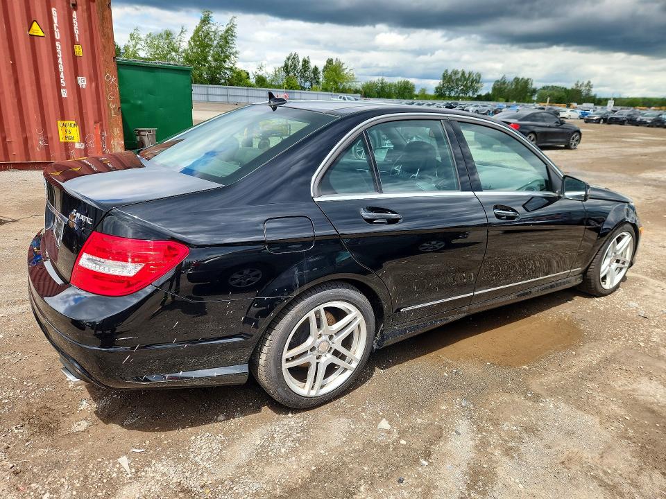 2012 Mercedes-benz VIN WDDGF8BB9CA721139 COPART salvage auction — FRONT END, Salvage Title, sold $4,450 on 2026-08-20 (photo 3)