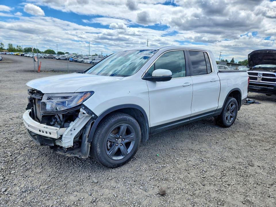 2023 Honda Ridgeline VIN 5FPYK3F56PB061941 COPART salvage auction — FRONT END, Or - Salvage Title Certificate, sold $10,600 on 2026-08-18 (photo 1)