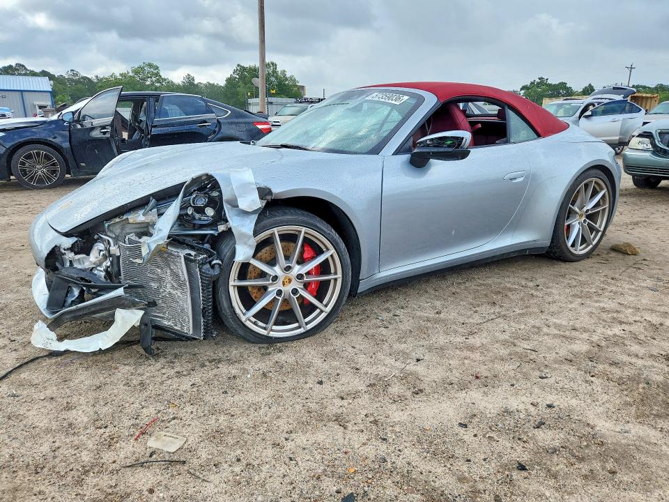 2020 Porsche 911 VIN WP0CB2A9XLS262598 — COPART salvage auction photo