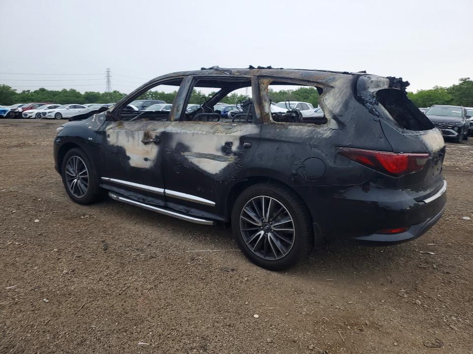 2018 Infiniti Qx60 VIN 5N1DL0MM8JC520755 COPART salvage auction — INTERIOR BURN, IL - JUNKING CERT OF A VEHICLE, sold $250 on 2026-07-24 (photo 2)