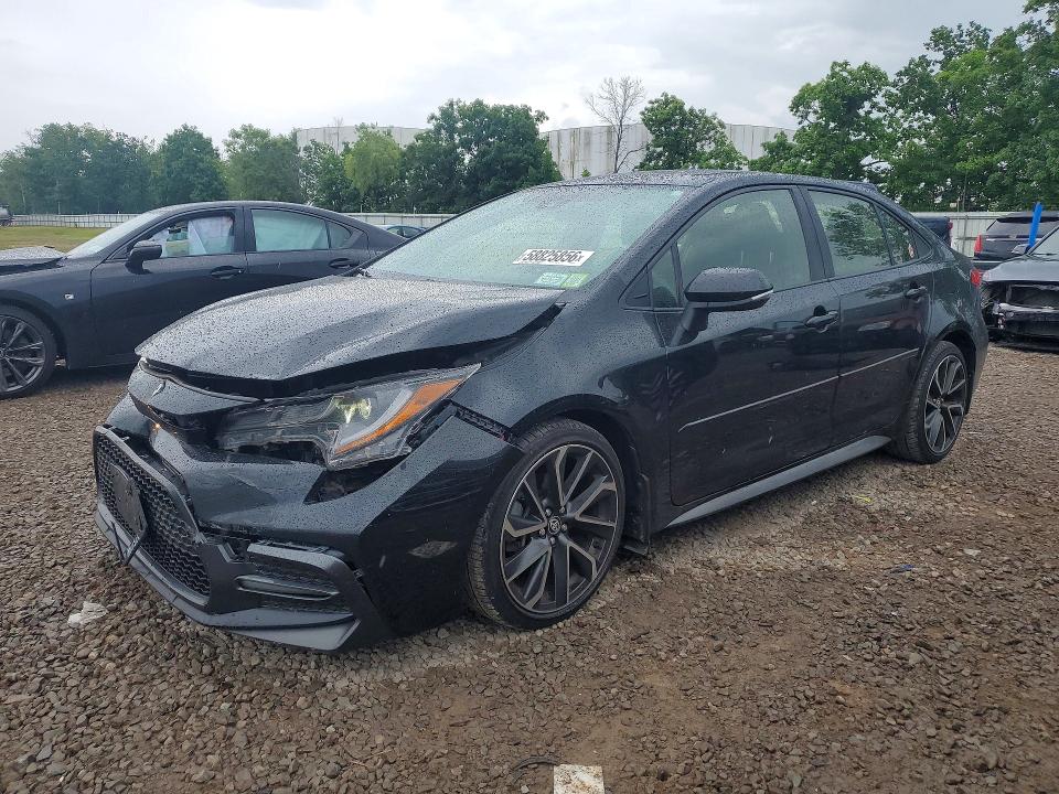 2020 Toyota Corolla VIN JTDP4RCE8LJ005167 COPART salvage auction — FRONT END, Ny - Mv-907A Salvage Certificate, sold $5,400 on 2026-07-13 (photo 1)