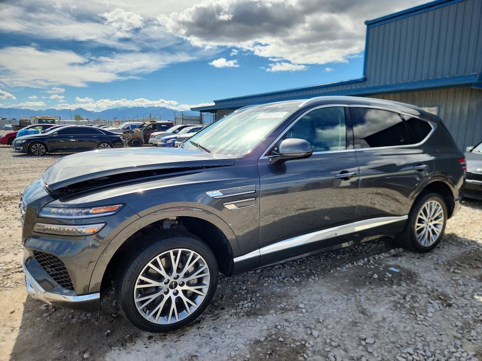 2026 Genesis Gv80 VIN KMUHFESB2TU344761 COPART salvage auction — FRONT END, UT - CERTIFICATE OF TITLE, sold $21,000 on 2026-07-08 (photo 1)