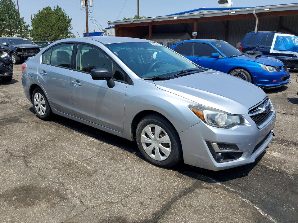 2016 Subaru Impreza VIN JF1GJAA61GH009148 COPART salvage auction — MINOR DENT/SCRATCHES, Co - Certificate Of Title, sold $2,200 on 2026-07-16 (photo 4)