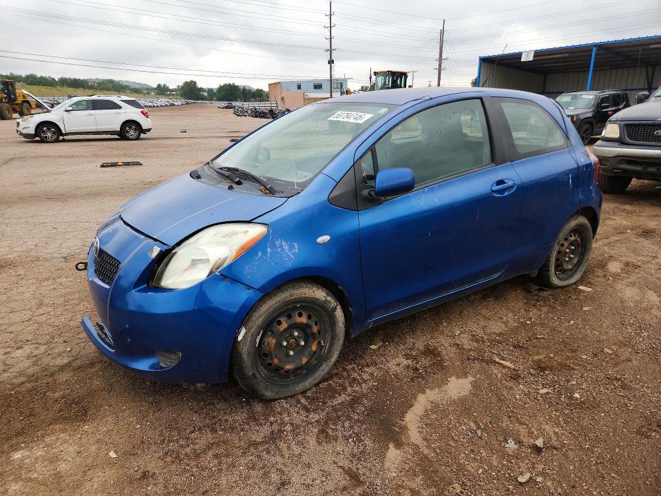 2008 Toyota Yaris VIN JTDJT923785197187 COPART salvage auction — FRONT END, Co - Bill Of Sale-Parts Only, sold $475 on 2026-07-13 (photo 1)
