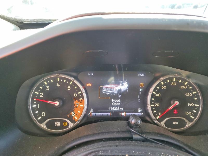 2015 Jeep VIN ZACCJBDT0FPB57524 COPART salvage auction — FRONT END, Salvage Title, sold $675 on 2026-08-21 (photo 9)