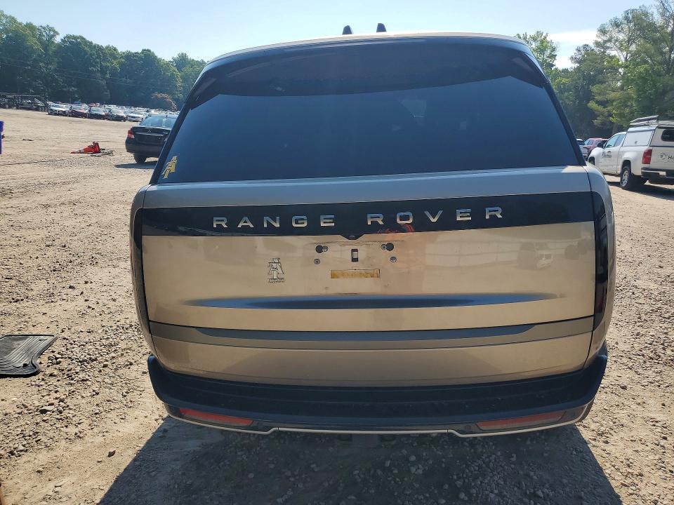 2025 Land rover RANGE ROVER VIN SALKP9E91SA312768 COPART salvage auction — FRONT END, Nc - Salvage Certificate Of Title, sold $81,500 on 2026-07-17 (photo 6)