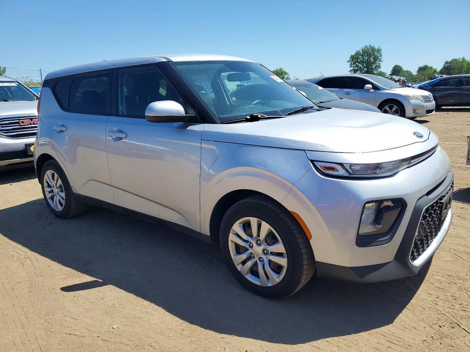 2020 Kia Soul VIN KNDJ23AU9L7056001 COPART salvage auction — HAIL, Oh - Cert Of Title-Salvage, sold $4,400 on 2026-07-20 (photo 4)