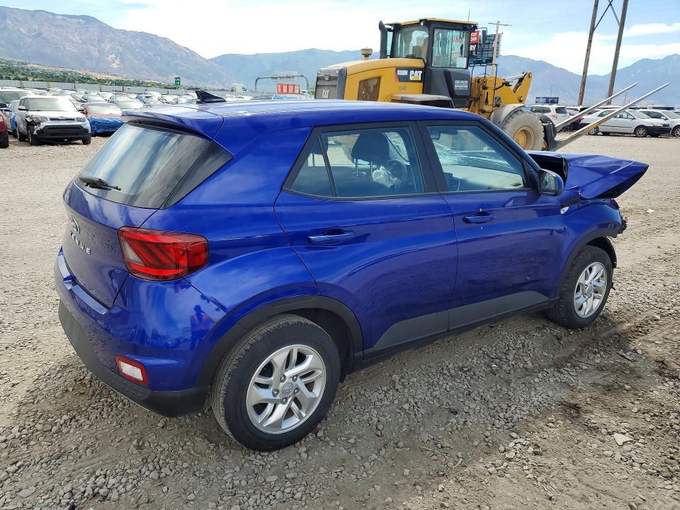 2022 Hyundai Venue VIN KMHRB8A38NU169185 COPART salvage auction — FRONT END, Ut - Salvage Certificate, sold $700 on 2026-07-27 (photo 3)