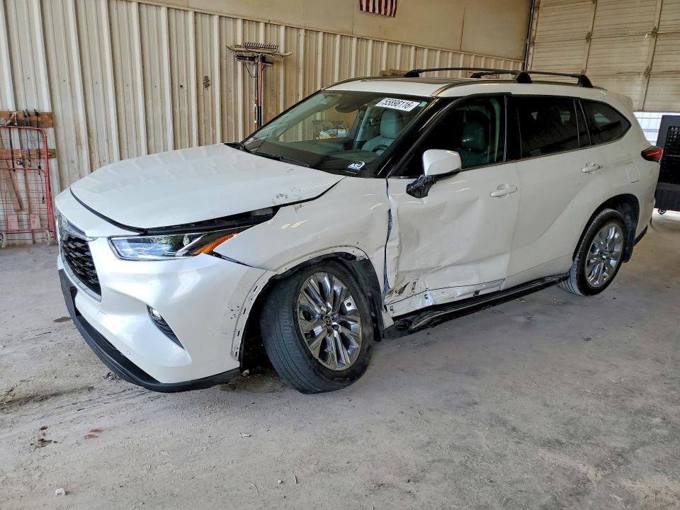 2020 Toyota VIN 5TDYZRAH0LS022972 COPART salvage auction — SIDE, TX - SALVAGE VEHICLE TITLE, sold $13,300 on 2026-07-06 (photo 1)
