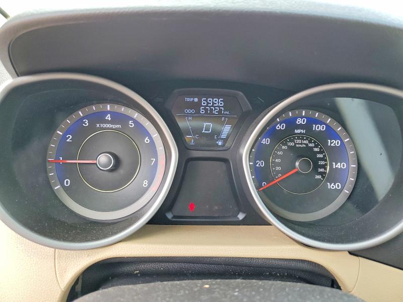 2012 Hyundai Elantra VIN KMHDH4AE3CU471340 COPART salvage auction — REAR END, Fl - Cert Of Title Slvg Rebuildable, sold $3,000 on 2026-07-17 (photo 9)