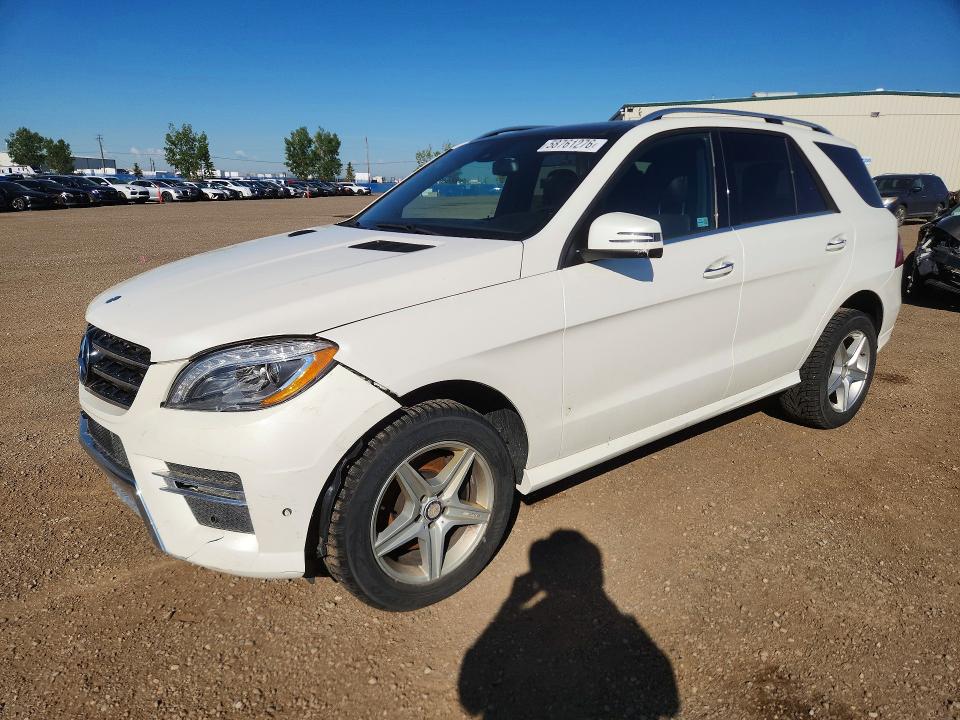 2015 Mercedes-benz M-klasse VIN 4JGDA2EB3FA556113 COPART salvage auction — FRONT END, Ab - Bos - Salvage, sold $8,500 on 2026-07-14 (photo 1)