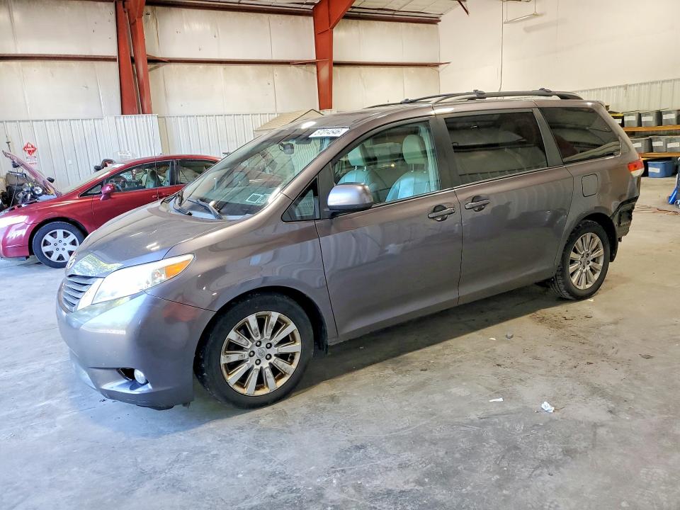 2011 Toyota Sienna VIN 5TDDK3DCXBS013954 COPART salvage auction — REAR END, NY - MV-907A SALVAGE CERTIFICATE, sold $1,950 on 2026-07-15 (photo 1)