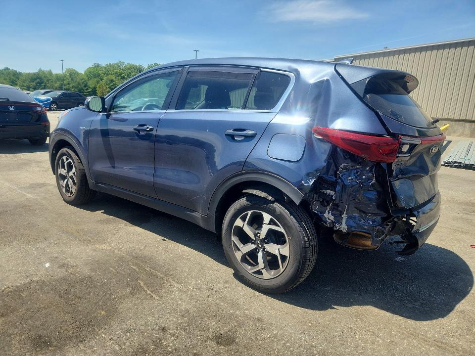 2021 Kia Sportage VIN KNDPMCAC8M7887860 COPART salvage auction — REAR END, Ri - Salvage Certificate Of Title, sold $4,150 on 2026-07-30 (photo 2)