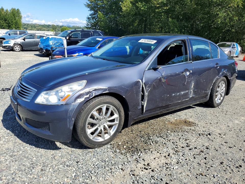 2008 Infiniti G35 VIN JNKBV61F38M277857 COPART salvage auction — FRONT END, WA - BILL OF SALE, sold $600 on 2026-07-27 (photo 1)