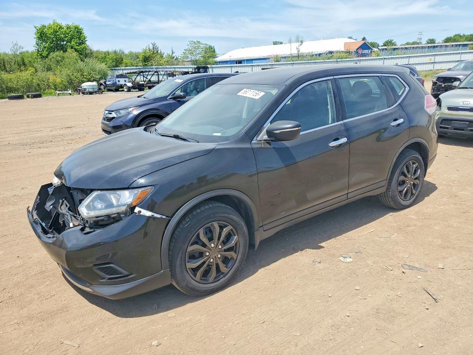 2015 Nissan Rogue VIN KNMAT2MV8FP500744 COPART salvage auction — FRONT END, Oh - Cert Of Title-Salvage, sold $2,550 on 2026-07-16 (photo 1)