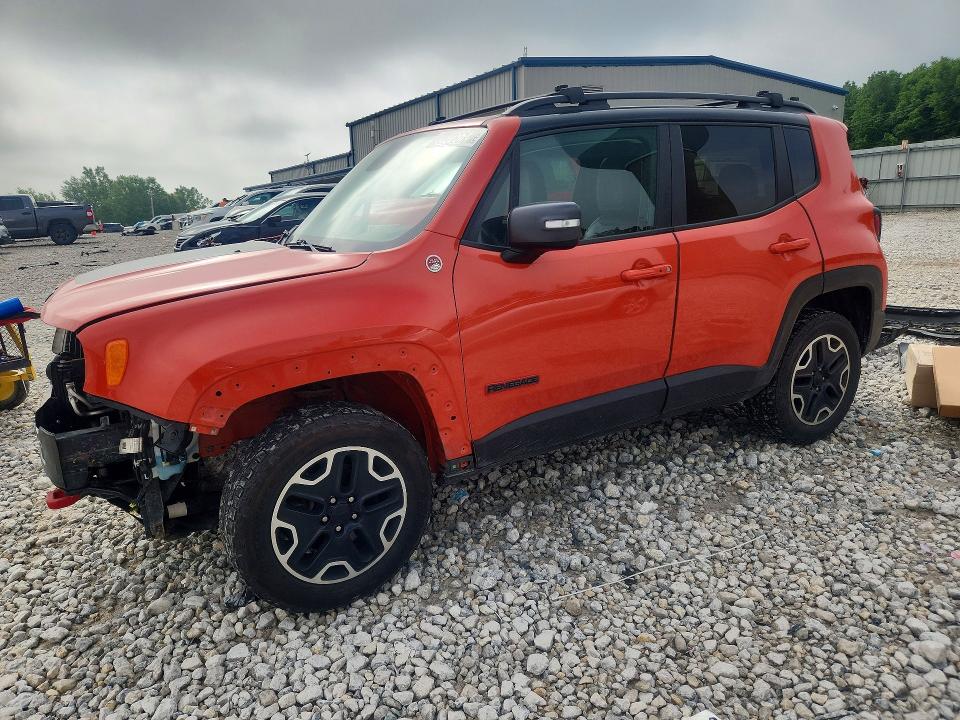 2017 Jeep Renegade VIN ZACCJBCB2HPF63902 COPART salvage auction — FRONT END, Mi - Certificate Of Title, sold $2,850 on 2026-07-16 (photo 1)