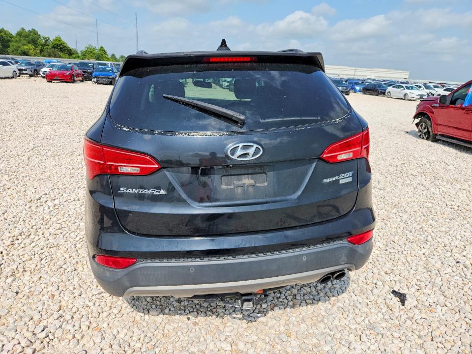 2016 Hyundai Santa fe VIN 5XYZW4LAXGG325907 COPART salvage auction — FRONT END, Tx - Salvage Vehicle Title, sold $1,350 on 2026-07-09 (photo 6)