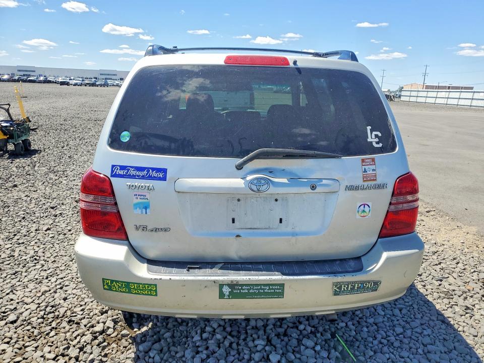 2003 Toyota Highlander VIN JTEHF21A730149266 COPART salvage auction — FRONT END, Wa - Bill Of Sale, sold $250 on 2026-07-08 (photo 6)