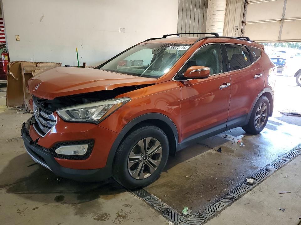 2015 Hyundai Santa fe VIN 5XYZUDLB2FG259303 COPART salvage auction — FRONT END, Pa - Certificate Of Salvage, sold $1,700 on 2026-07-16 (photo 1)