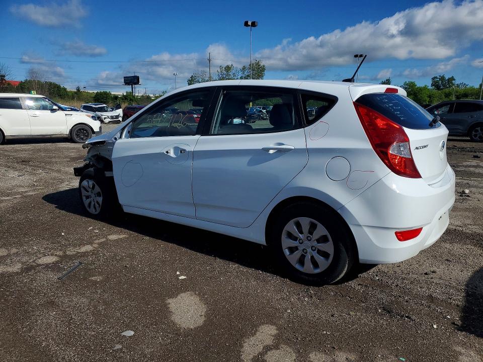 2017 Hyundai Accent VIN KMHCT5AEXHU336427 COPART salvage auction — FRONT END, Mi - Certificate Of Title, sold $550 on 2026-07-31 (photo 2)
