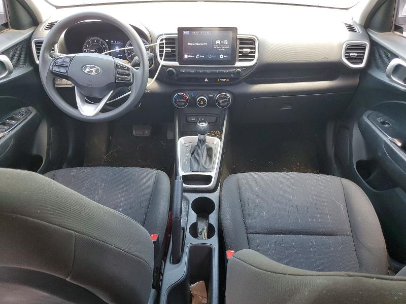 2022 Hyundai Venue VIN KMHRB8A30NU201644 COPART salvage auction — HAIL, Salvage Title, sold $1,750 on 2026-07-21 (photo 8)