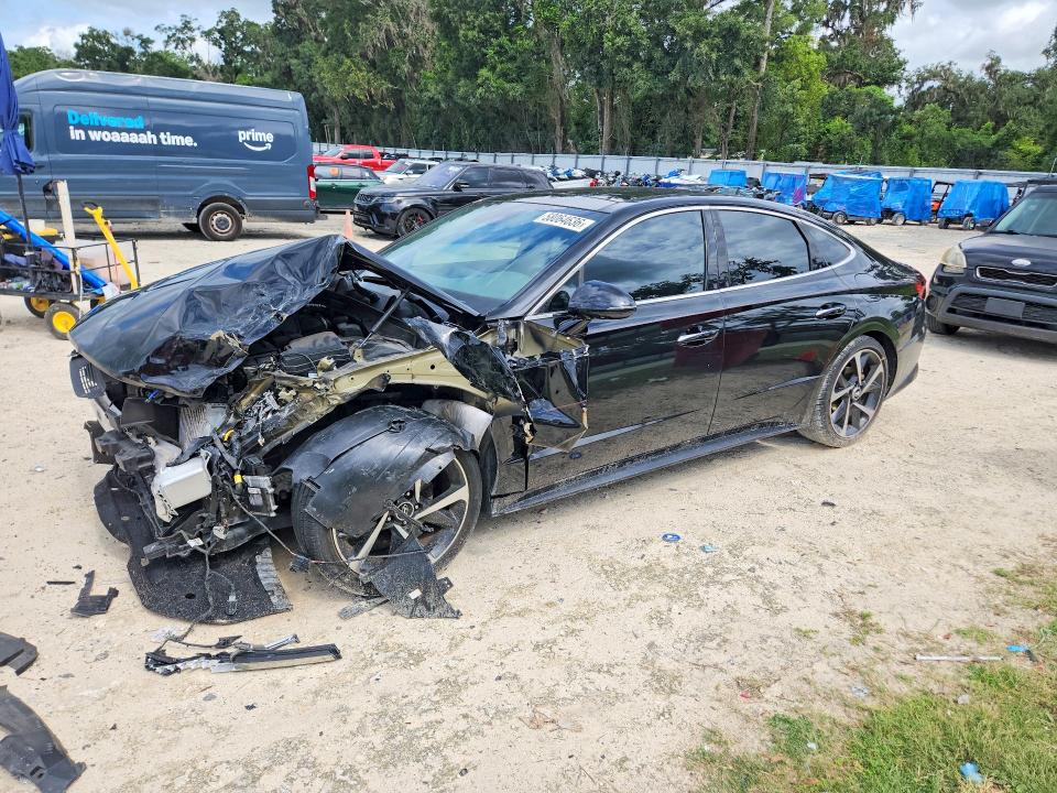 2023 Hyundai Sonata VIN KMHL44J23PA272129 COPART salvage auction — FRONT END, Fl - Certificate Of Destruction, sold $3,000 on 2026-07-14 (photo 1)