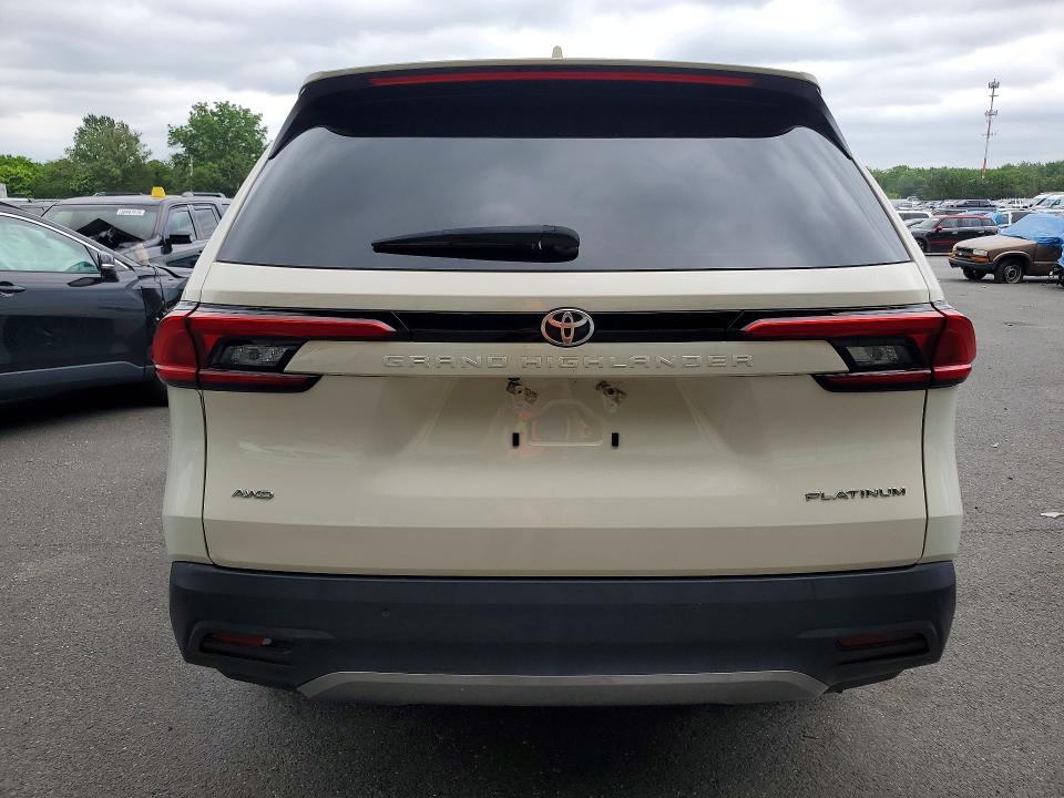 2024 Toyota Highlander VIN 5TDAAAB59RS018202 COPART salvage auction — FRONT END, Id - Salvage Certificate Of Title, sold $32,500 on 2026-07-07 (photo 6)