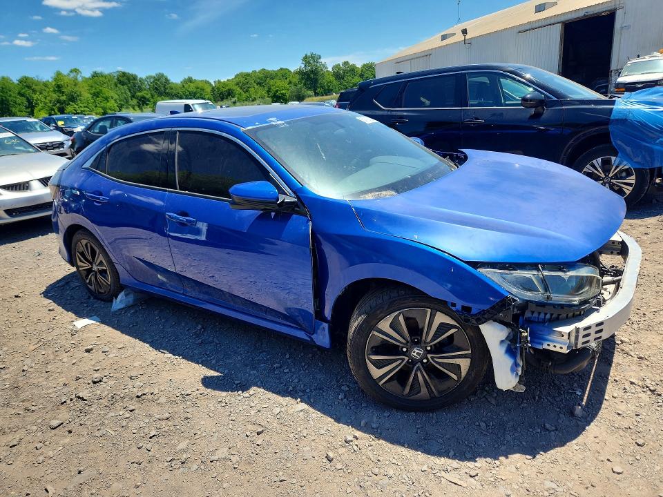 2018 Honda Civic VIN SHHFK7H54JU235757 COPART salvage auction — FRONT END, Pa - Certificate Of Salvage, sold $3,800 on 2026-07-06 (photo 4)