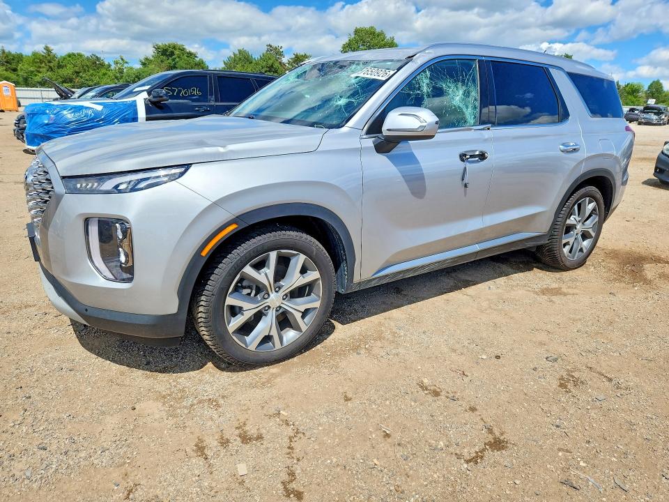 2021 Hyundai Palisade VIN KM8R3DHE1MU302204 COPART salvage auction — FRONT END, Il - Salvage Certificate, sold $250 on 2026-07-21 (photo 1)