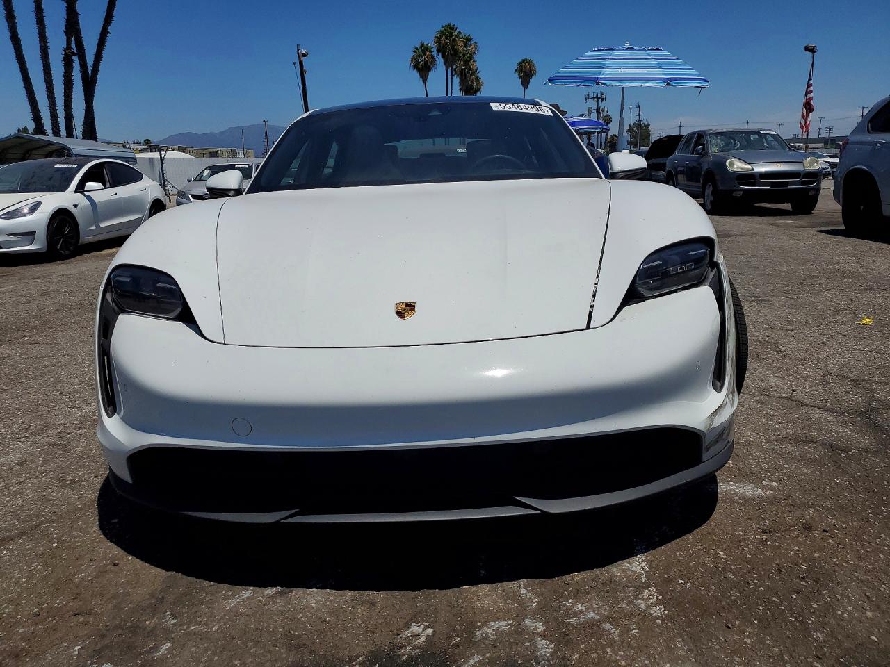 2021 Porsche Taycan VIN WP0AA2Y12MSA13582 COPART salvage auction — Front End, CA - SALVAGE CERTIFICATE, sold $26,250 on 2026-07-10 (photo 5)
