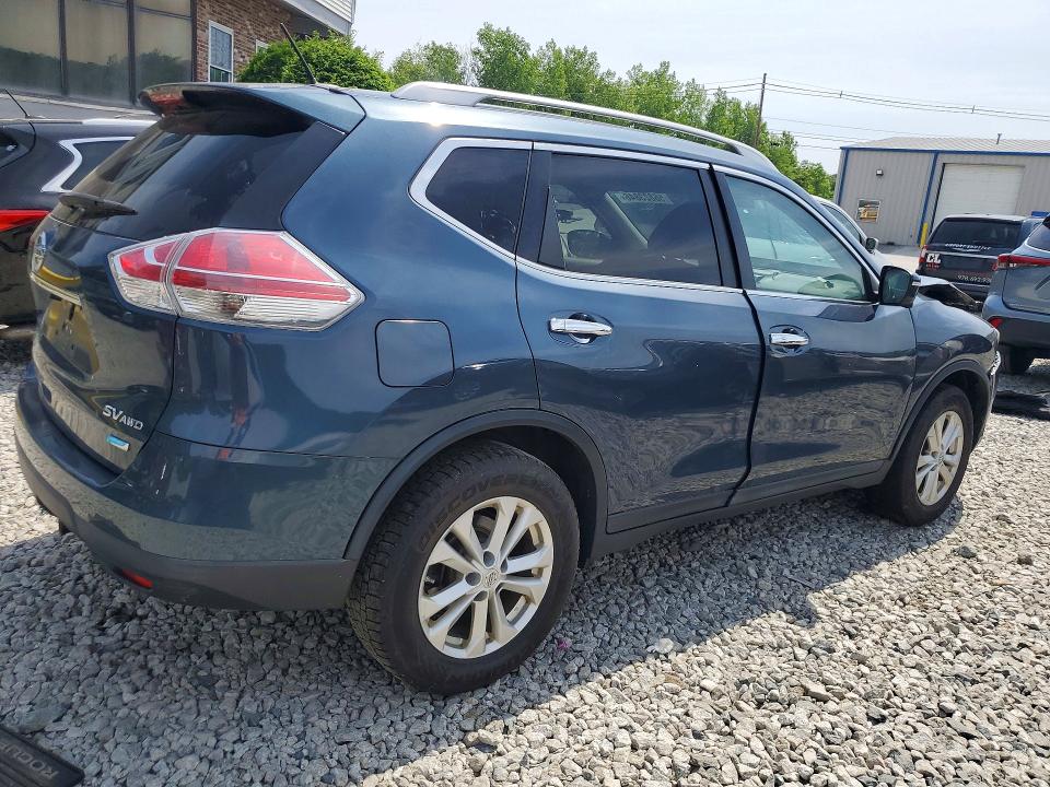 2014 Nissan Rogue VIN 5N1AT2MV5EC772637 COPART salvage auction — FRONT END, Ma - Cert Of Title-Reconstrctd Coll, sold $675 on 2026-07-02 (photo 3)