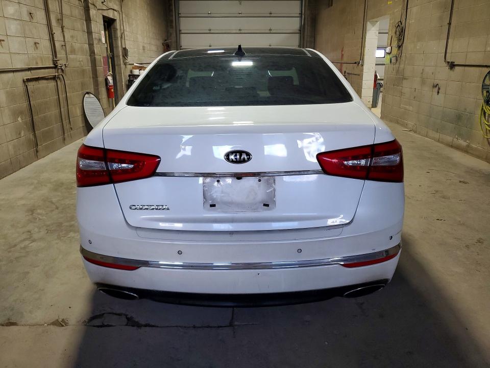 2014 Kia Cadenza VIN KNALN4D74E5129363 COPART salvage auction — UNDERCARRIAGE, Wv - Certificate Of Title, sold $1,000 on 2026-07-28 (photo 6)